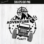 Adventure Awaits Svg Go Topless Instant Download Camper Svg Adventure Wildlife Happy Camper SVG file, PNG file, EPS file, DXF file