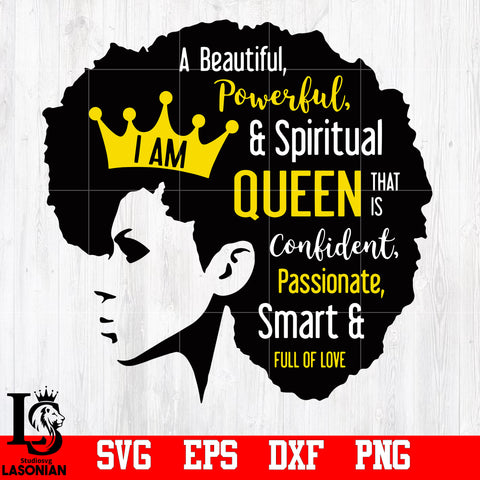 Afro Woman SVG,black queen Svg, Black Womann Svg, Black is Beautiful, African American woman svg