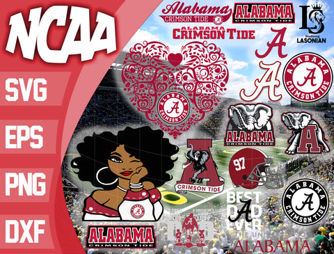 Alabama Crimson Tide svg svg eps dxf png file, bundle ncaa svg, ncaa svg