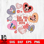 All You Need Is Love valentine's day, disney valentine's day svg eps dxf png file, digital download