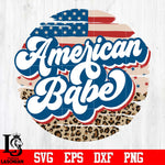 American babe Independence Day svg eps dxf png file