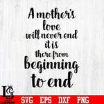 Another's love will never end it is there from beginning to end svg eps dxf png file
