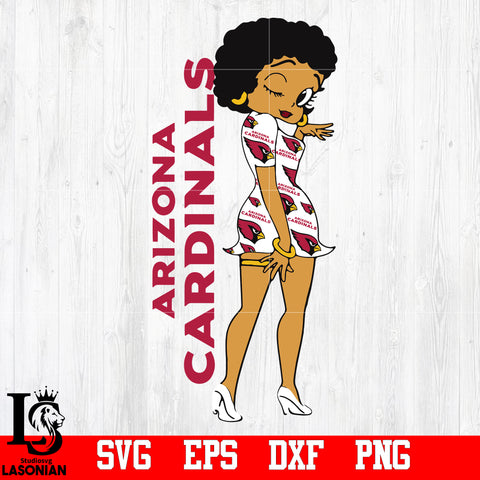 Arizona Cardinals Fashion Girl svg,eps,dxf,png file