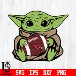 Arizona Cardinals Baby Yoda, Baby Yoda svg eps dxf png file