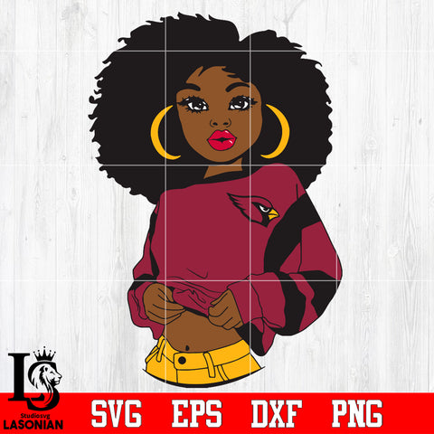Arizona Cardinals Girl Svg Dxf Eps Png file