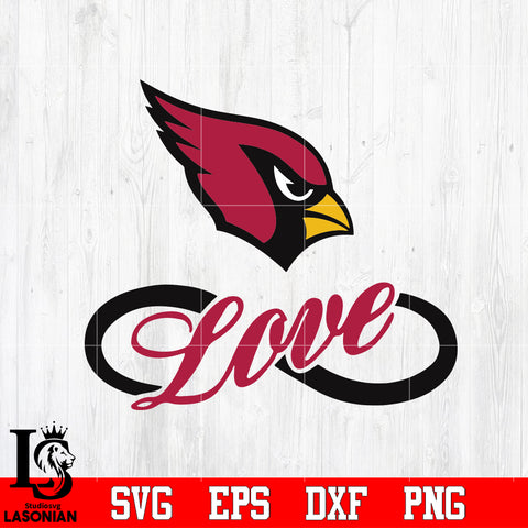 Arizona Cardinals Love Svg Dxf Eps Png file