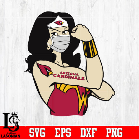 Arizona Cardinals Wonder Woma Svg Dxf Eps Png file Svg Dxf Eps Png file