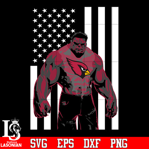 Arizona Cardinals hulk flag svg eps dxf png file