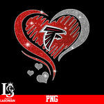 Atlanta Falcons Heart PNG file