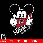 Atlanta Falcons, Mickey, Haters gonna hate svg eps dxf png file