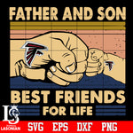 Atlanta Falcons Father and son best friends for life Svg Dxf Eps Png file