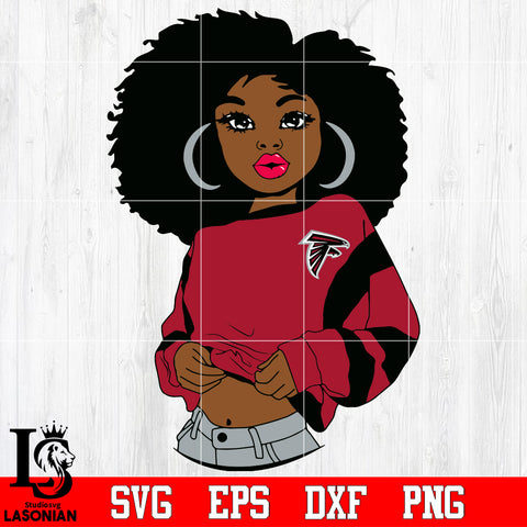 Atlanta Falcons Girl Svg Dxf Eps Png file