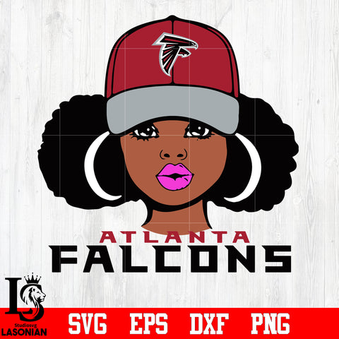 Atlanta Falcons Girl svg eps dxf png file