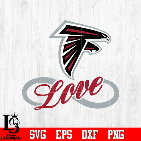Atlanta Falcons Love Svg Dxf Eps Png file