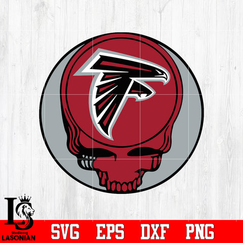 Atlanta Falcons Skull Ball Svg Dxf Eps Png file Svg Dxf Eps Png file