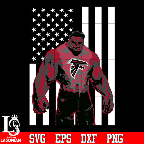 Atlanta Falcons hulk flag svg eps dxf png file