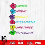 Autism Awareness svg dxf eps png file
