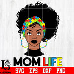 Autism Mom life Svg Dxf Eps Png file