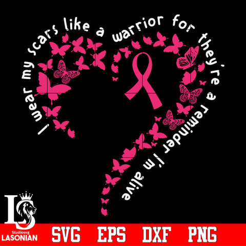 Awareness,I wear my scars like a warrior for they're a remainder I'm a live Svg Dxf Eps Png file