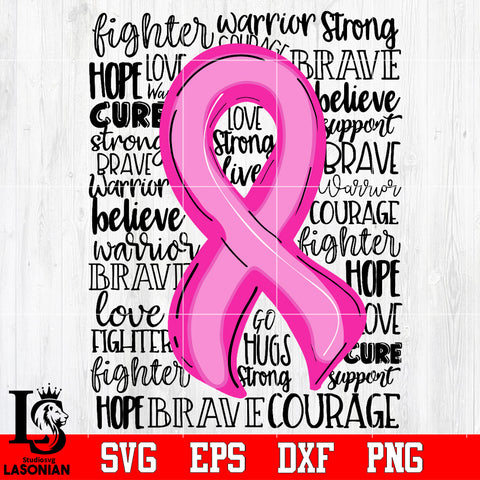 Awareness, PINK RIBBON Svg Dxf Eps Png file