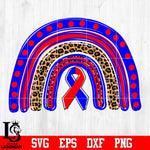 Awareness Rainbow svg dxf eps png file