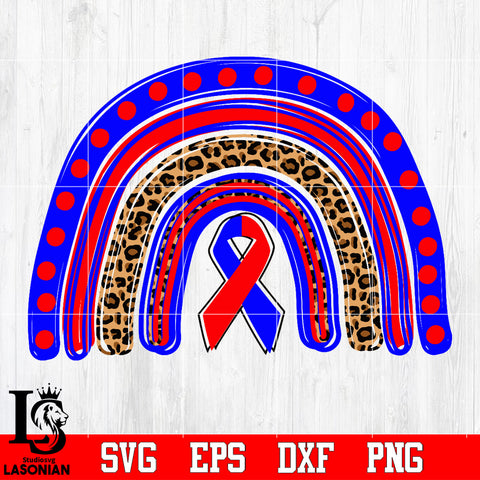 Awareness Rainbow svg dxf eps png file