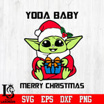 Baby Yoda Merry Christmas Christmas Svg Dxf Eps Png file