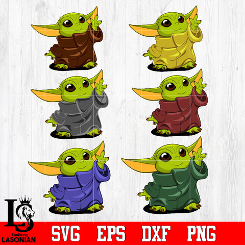 Baby Yoda SVG Printable Bundle