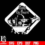 Baby on board svg, halloween svg, png, dxf, eps digital file
