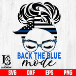 Back The Blue Mode svg dxf eps png file
