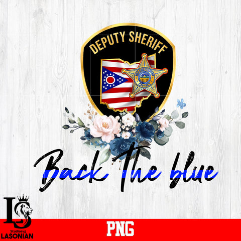 Back The Blue Ohio PNG file