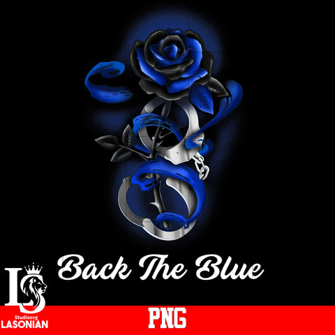 Back The Blue Rose PNG file