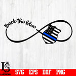 Back The Blue svg,eps,dxf,png file