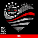 Back The Red,heart,sunflower,firefighter PNG file