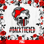 Back The Red skull PNG file