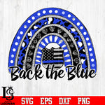 Back the blue badge police svg eps dxf png file