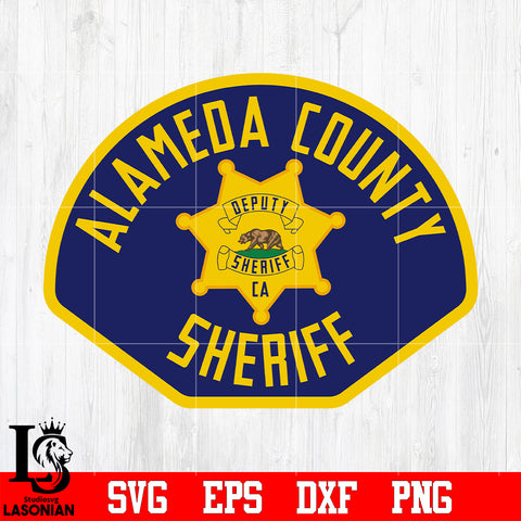 Badge Alameda County Sheriff svg eps dxf png file