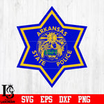 Badge Arkansas sate Police svg eps dxf png file