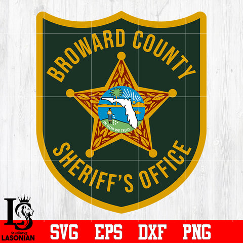 Badge Broward county Sheriff's Officer svg eps dxf png file