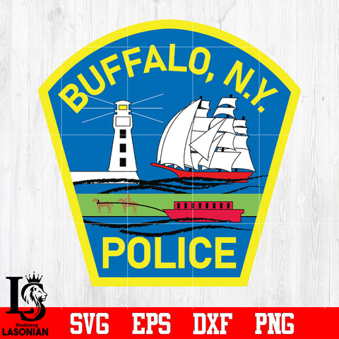 Badge Buffalo, NY Police svg eps dxf png file