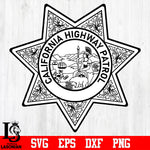 Badge California Highway Patrol Police svg eps dxf png file