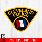 Badge Cleveland Police svg eps dxf png file