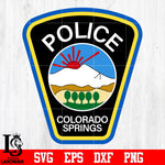 Badge Colorado Springs Police svg eps dxf png file