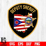 Badge Deputy Sheriff Ohio The great of the state of Ohio svg eps dxf png file