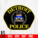 Badge Detroit Police svg eps dxf png file