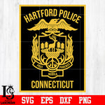 Badge Hartford Police Conncecticut svg eps dxf png file