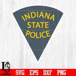 Badge Indiana state Police svg eps dxf png file