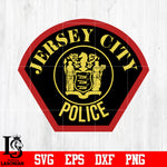 Badge Jersey city Police svg eps dxf png file