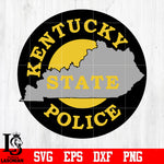 Badge Kentucky state Police svg eps dxf png file