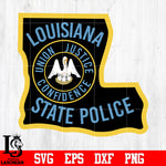 Badge Louisiana Union justice confidence state police svg eps dxf png file